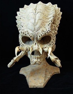 Außerirdischer Raubtier Schädel Pack Zuhause Haus Dekor Qualität stl Skelett Knochen Anatomie Kopf scifi Charakter Kunst Skulpturen 3d print model - Mito3D