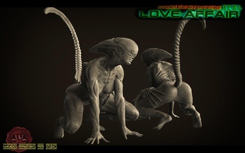 alien xeno donna la scultura carattere art sculture extraterrestre corpo piattino fantascienza navicella 3d print model - Mito3D