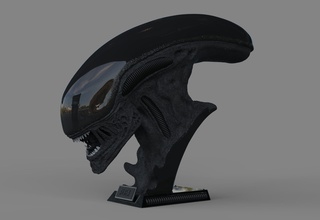 alien xenomorph bust 3d print stl model diorama xenos aliens sify movies hollywood games toys 3d print model - Mito3D