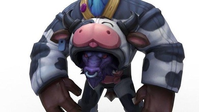 alistar moo cow - league of legends action figure champion statue online game toy lol moocow skin actionfigure 3d 3dprint model hero sculpture games toys 3d print model - Mito3D