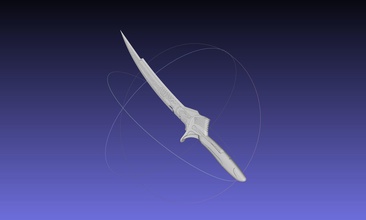 alita battle angel damaskus sword movie version assembly 3d printing printable blade fantasy weapon scifi toy bladed replica costume led cosplay games toys 3d print model - Mito3D