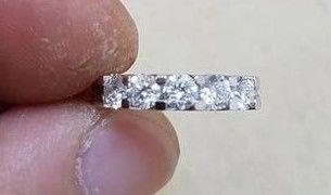 Alliance cg184 conception l'amour Entreprise hacher bijoux argent or diamant mode engagem mariage imprimable solitaire anneaux 3d print model - Mito3D