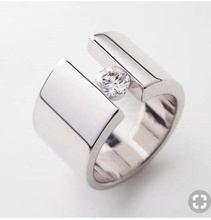 aliança cg312 amar ouro diamante bague joalheria argolas moda anel anneau bijuterias 3d 3d print model - Mito3D