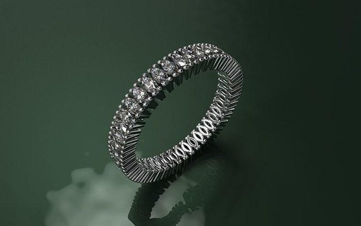 Alianza lanzaderas Talla 6 12 Estados Unidos 3d joyería joya an 484 diseño anillo compromiso impresión joyas anillos collares paraca imprimir imprimible diamante enganchar 3d print model - Mito3D