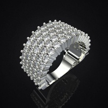 Allianz stapelbar Schmuck Ringe Juwelen vihad3d jewelfree Juwel diamond frei 3d print model - Mito3D