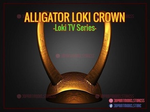 alligator Loki casque merveille cosplay Halloween costume tv séries couronne 3d print model - Mito3D