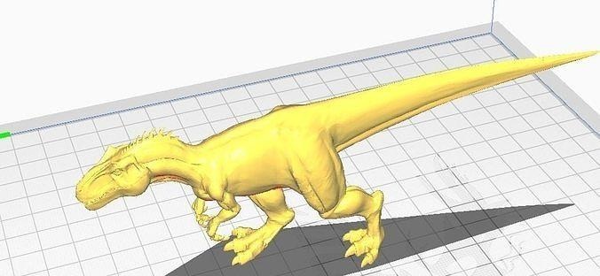 allosaurus dinosaur beast reptile lizard jurassic prehistoric extinct dino art sculptures 3d print model - Mito3D