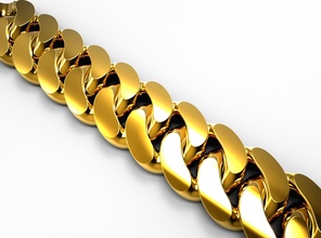 mandorla stile cubano collegamento Download oro design gioielleria sterlina stampabile argento braccialetto modello braccialetti miami diamante 3d print model - Mito3D