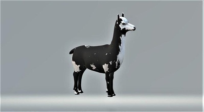 alpaca animal Arte naturaleza fauna silvestre escultura safari bosque zoo paisaje estatua esculturas cebra 3d print model - Mito3D