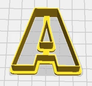 alpha oberer höher fall mantel plätzchen cutter griechisch alphabet spiele spielzeuge 3D print model - Mito3D