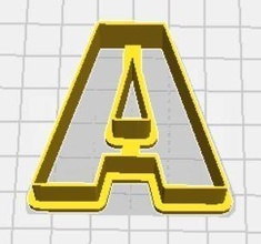 alpha upper case cookie cutter greek alphabet uppercase games toys 3d print model - Mito3D