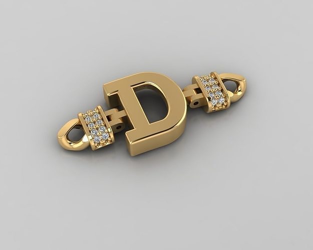 alfabe bilezik 3d model takı altın gümüş elmas mücevher düğün kolye moda güzellik bilezikler 3D print model - Mito3D
