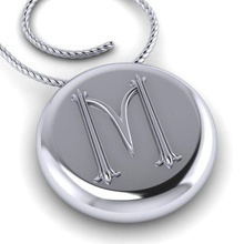 alfabe Latince 3dbaskı tasarım moda altın mücevher takı Yazdır yazdırılabilir baskı gümüş mektup buton simbol Desen kolye fantezi kaligrafi 3d print model - Mito3D