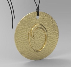 alfabe Latince 3dprinted tasarım moda altın mücevher takı Yazdır yazdırılabilir baskı gümüş mektup buton simbol Desen fantezi kaligrafi kolye 3d print model - Mito3D