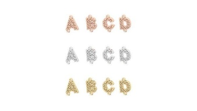 alfabeto lettere numeri incantesimi gioielleria oro stampabile argento ciondoli collana pendente diamante Fidanzamento nozze brillante fascino moda braccialetto zaffiro 3d print model - Mito3D