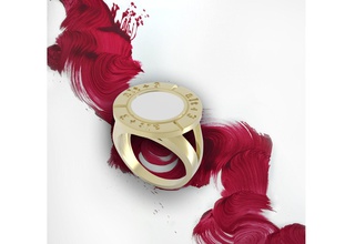 alt 3 anel jóia joalheria jóias moda imprimível 3dmodel moderno arte estilo livre modelo vidrado prata ilustração argolas 3d print model - Mito3D