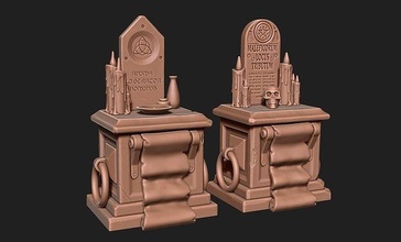 altar protection - wargames boardgames dioramas railway warhammer warmachine frostgrave modelism diorama furniture games board alchemy esoteric metal stone power ancient architecture toys 3d print model - Mito3D