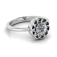 alternativa segno d'infinito anello gioielli anelli gioiello oro argento diamante stampabile di fidanzamento gemma matrimonio brillante diamanti moda e bellezza infinito il design brillant 3d print model - Mito3D