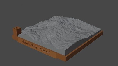 Alto Fanculo montagna paesaggio vulcano terreno ambiente natura fotogrammetria elevazione dem scienza 3d print model - Mito3D