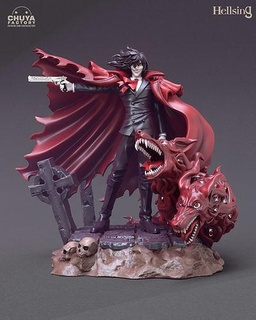 alucard action figure cape vampire dracula hellsing toys character games anime fantasy human animated 3d print model - Mito3D