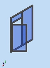 aluminio extrusión cuadro montaje diseño puerta ventanas puertas arquitectura edificio casa residencial cortina vaso abertible reparar ciencias ingenieria 3d print model - Mito3D