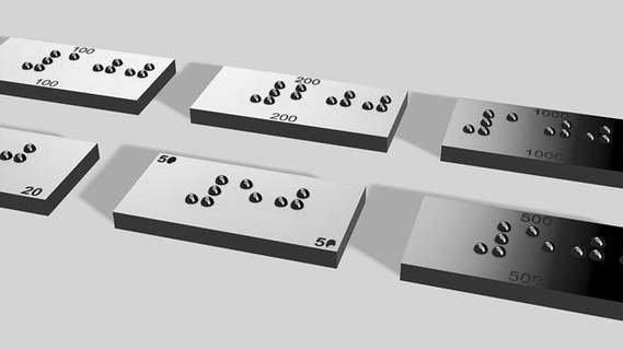 aluminio braille número tarjeta 20 50 100 200 500 1000 cuadrado personalizado ciego tecnología diseño metal pasatiempo bricolaje diy mano herramientas 3d print model - Mito3D