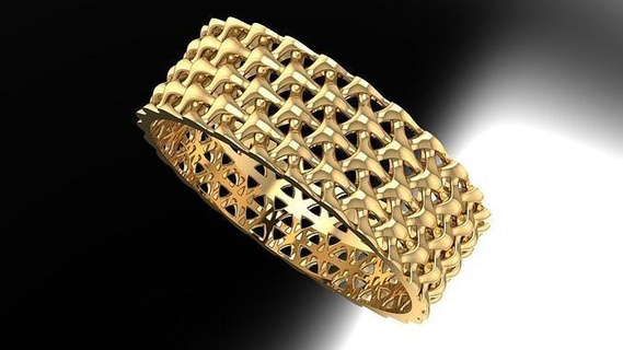 alyans3d jewelry gold silver gem diamond ring rings 3d print model - Mito3D
