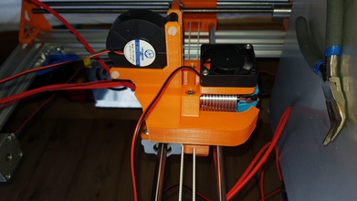 am8 3d impresora ventilador conducto potenciar ajuste i3 clones impresión prusa wanhao crealidad pasatiempo bricolaje diy electrónica 3d print model - Mito3D