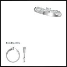 jcd formato surpreendente promessa argolas jóias arquivo personalizadas joalheria noivado anel imprimível casamento solitário platina 3d print model - Mito3D