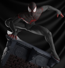 amazing spider man - miles morales spiderman marvel dc statue collectible ironman thor batman superman sculpture art games toys 3d print model - Mito3D