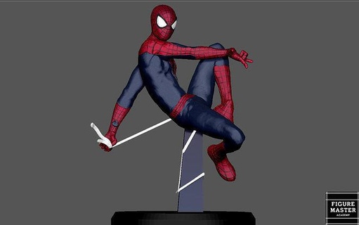 surpreendente homem Aranha pos aranha Andrew Garfield terno 3d impressão arte esculturas 3d print model - Mito3D