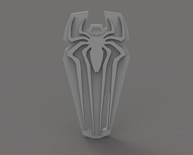 amazing spiderman symbol 3d printable keychain illustration amazingspiderman 3dprint 3dprintable creativity hobby diy 3d print model - Mito3D