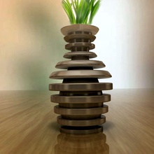 amazing vase house pot potted flower pottery decorativ ceramic planter decor home printing 3d print model - Mito3D
