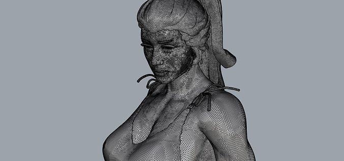 amazon girl fighting female warrior beauty animal characters game printable sculpture decorative goblin mage mesh electronic engineering science creature fantasy character monster hobby diy mechanical parts 3d print model - Mito3D