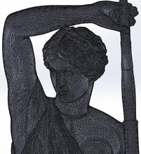 amazon mattei Art wiederhergestellt Frau Abbildung Körper ein isoliert weiß statue Mode ziemlich Charakter Kunst Skulpturen 3d print model - Mito3D