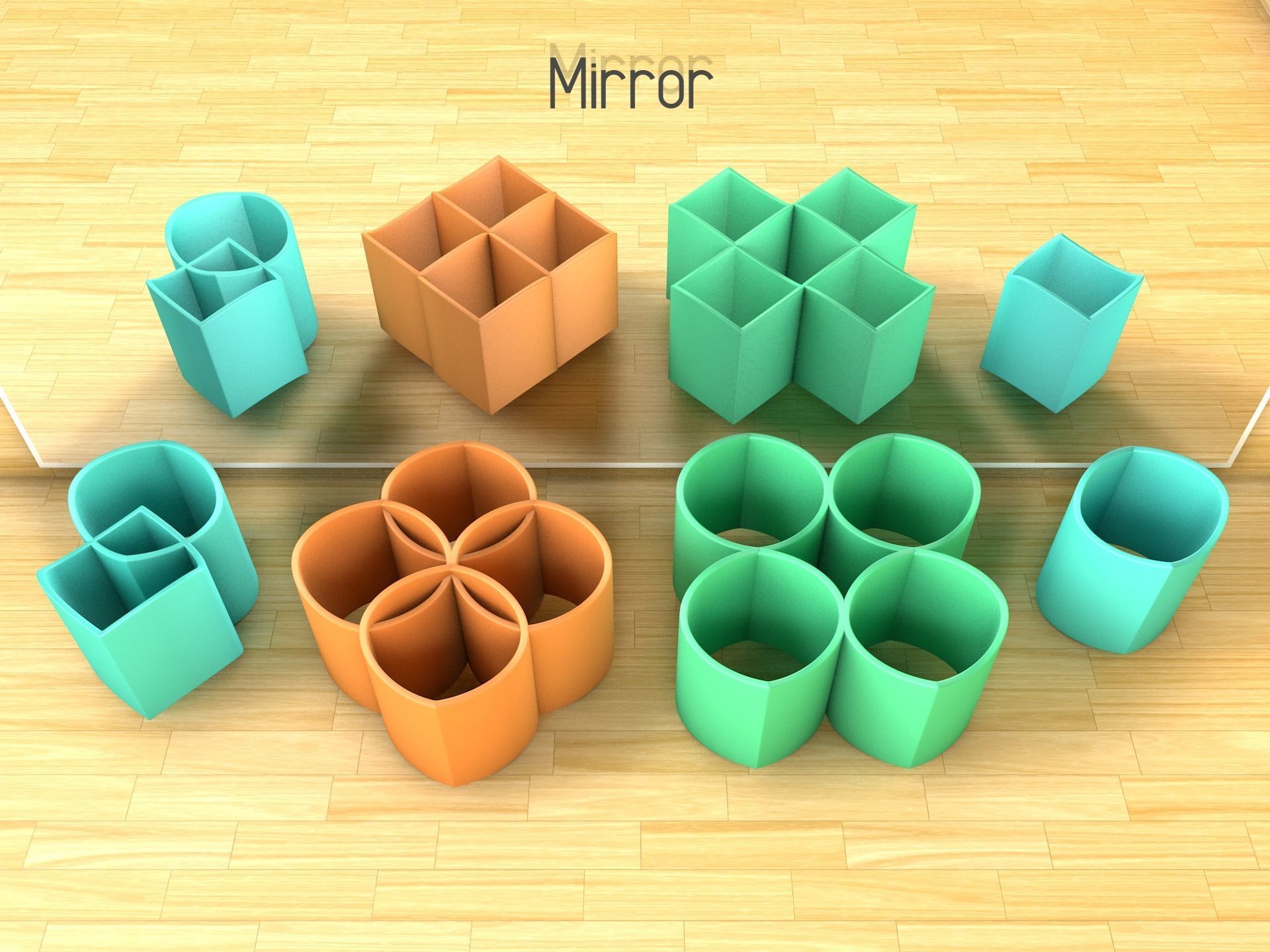 ambigu cylindre 3d imprimable modèles illusion plastique miroir œil géométrique forme ingénierie drôle impression magicien magie art modèle optique illusions mathématique 3D print model - Mito3D