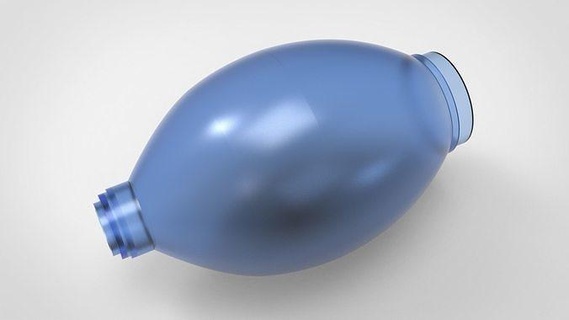 ambu bag balloon bottle air clean container ventillator corona robotis emergengy science medical biology 3d print model - Mito3D