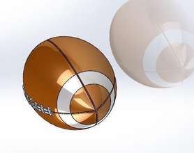 americano pelota deporte cuero conformado juego juegos juguetes accesorios 3d print model - Mito3D