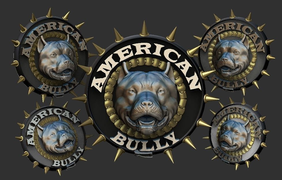 americano prepotente testa america americanbully bullyhead animale 3d 3dstl free3dstl casa arredamento 3D print model - Mito3D