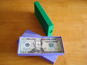 americano dollaro scatola cassa i soldi banconota conto moneta dollaro statunitense denaro contante passatempo fai 3d print model - Mito3D