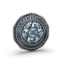 american legion medal precision time symbol award sculpture winning prize gold retro art coins badges 3d print model - Mito3D