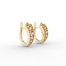 ametista orecchini universo gioielli preziosi di lusso argento gioiello orecchino brillante gli 3d print model - Mito3D