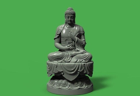 amitabha buddha amitabha buddha adida bodhisattva jewelry jewelry pendant mens pendant pendant pendants womens pendant art sculptures  3d print model - Mito3D