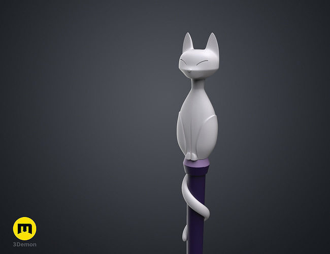 amicizie gatto fantasma palismano personale gufo Casa disney cartone animato strega procedura guidata owlbert legna Palismo bacchetta design arte scansioni repliche 3D print model - Mito3D