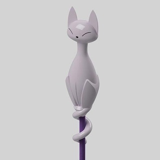 amitys staff ghost owl house owlhouse amity blight coven cosplay costume accessory staff cat luz willow theowlhouse palisman hobby diy hobby diy  3d print model - Mito3D