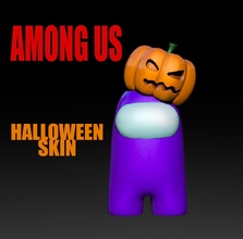 among us - halloween skin amongus scary games toys 3d print model - Mito3D