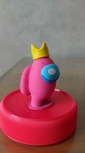 among us king crown figure amongus impostor videogame games toys 3d print model - Mito3D