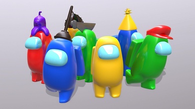 us modelo equipo estante soporte juguete personaje divertido juego fácil accesorios plastico videojuego juegos juguetes 3d print model - Mito3D