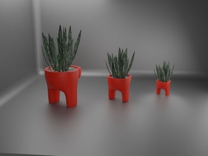 us pianta pentola 40 cactus foglia fiore succulenta decorazione deco ciotola vaso aloe scrivania titolare supporto stoviglie arredamento penna casa 3d print model - Mito3D
