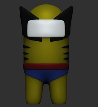arasında us Wolverine erkekler şekil oyunlar oyuncaklar 3d print model - Mito3D